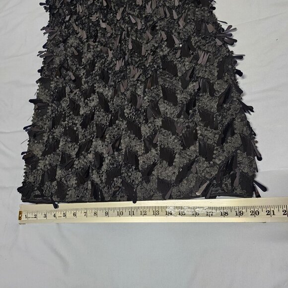 Lulus Never Ending Shine Black Sequin Fringe Dress Women Size L - Picture 12 of 16